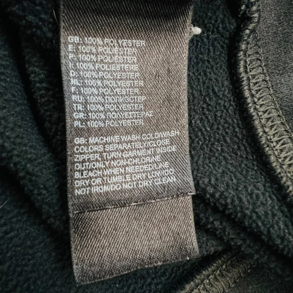 The North Face Men's Canyonlands Full‎ Zip Hoodie Small Black Grey Fleece F15